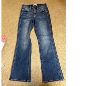 RFM Los Angeles Womens Flare Leg Jeans Medium Wash Stretch Denim Size 9/29